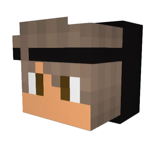 chrisdapogi Minecraft avatar head, 3D render