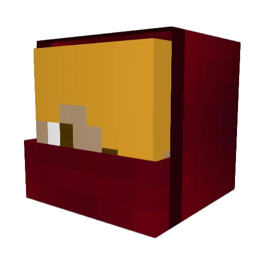 chrisdecarteret Minecraft avatar head, 3D render