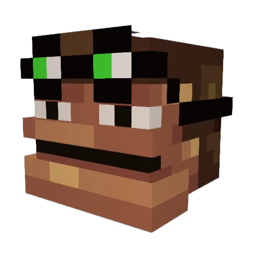 chrisdodd1742 Minecraft avatar head, 3D render