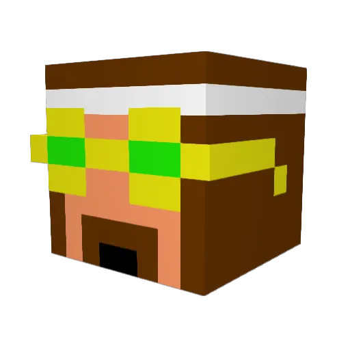 chrisdog56 Minecraft avatar head, 3D render