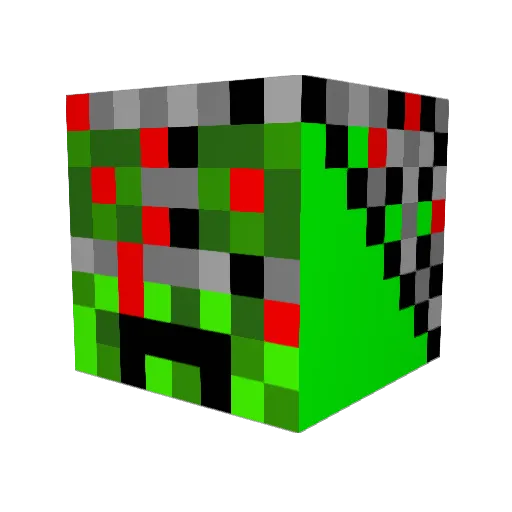 chrisfire60 Minecraft avatar head, 3D render