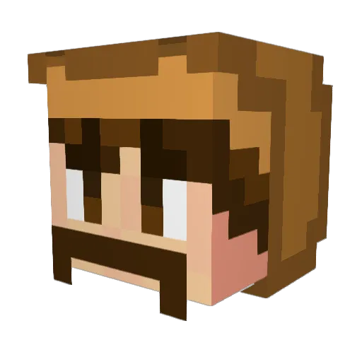 chrisgameplayy Minecraft avatar head, 3D render