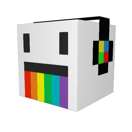 chrisgohtm Minecraft avatar head, 3D render