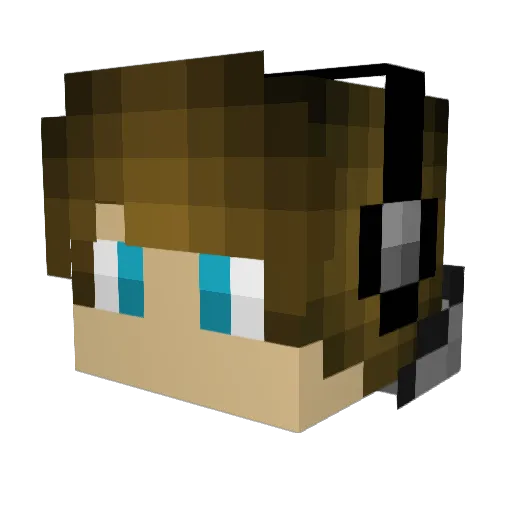 chrishofolin Minecraft avatar head, 3D render