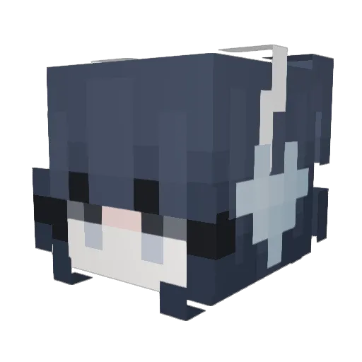 chrishpy Minecraft avatar head, 3D render