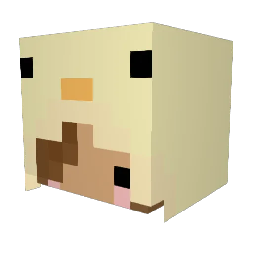 chriskindo Minecraft avatar head, 3D render