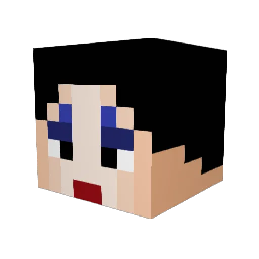 chrisldb Minecraft avatar head, 3D render