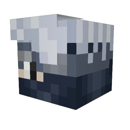 chrisluvi Minecraft avatar head, 3D render