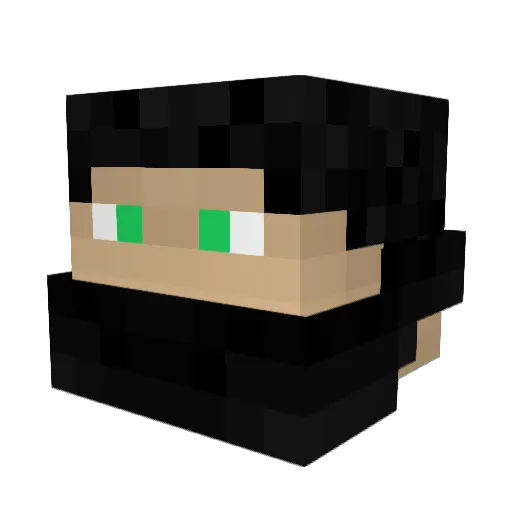 chrismackleo Minecraft avatar head, 3D render