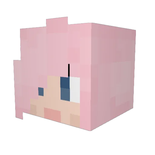 chrismaximlee Minecraft avatar head, 3D render
