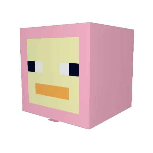 chrispooop Minecraft avatar head, 3D render