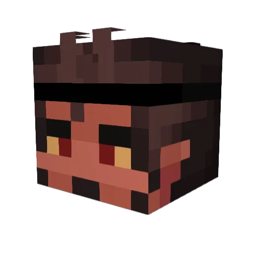 chrisrin Minecraft avatar head, 3D render