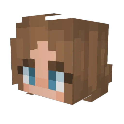 chrissentry Minecraft avatar head, 3D render