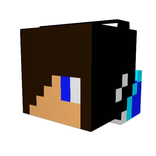 chrissepton Minecraft avatar head, 3D render