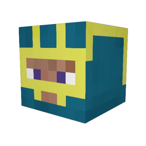 chrissi20 Minecraft avatar head, 3D render
