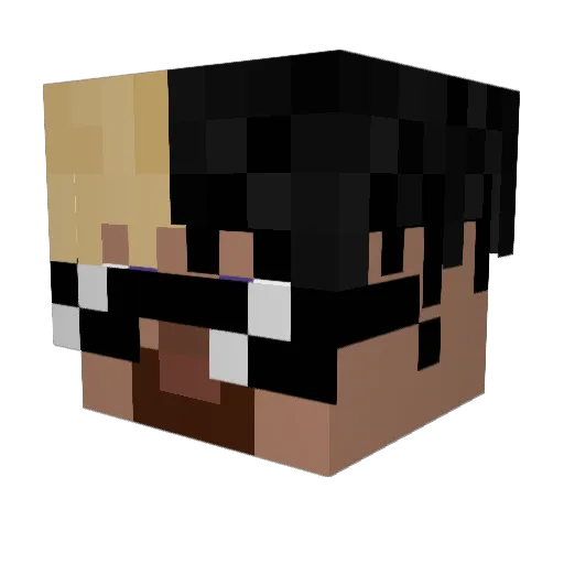 chrissobased Minecraft avatar head, 3D render