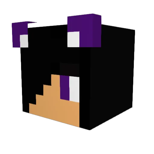 chrissom12 Minecraft avatar head, 3D render