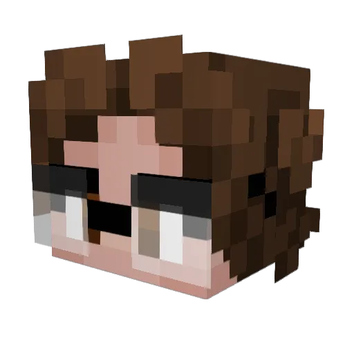 chrissy2creamy Minecraft avatar head, 3D render