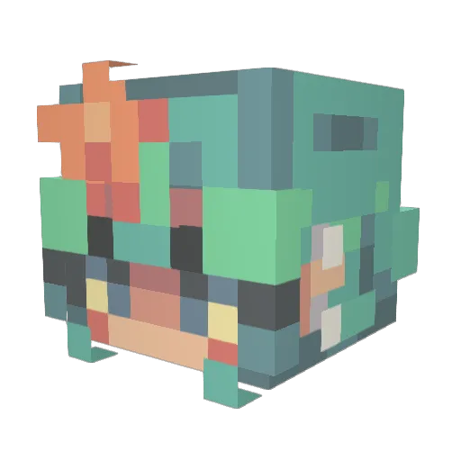 chrissyfizzy Minecraft avatar head, 3D render