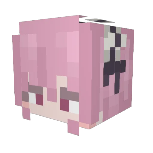 chrissypou Minecraft avatar head, 3D render