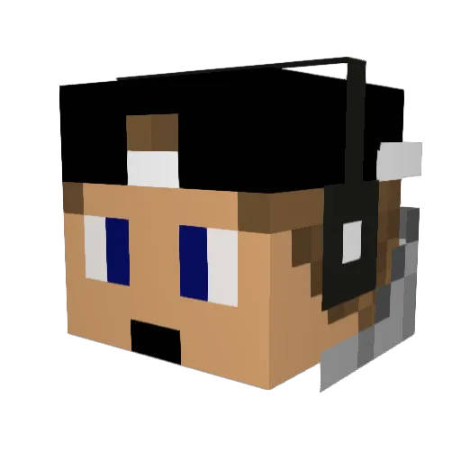 christhewolf955 Minecraft avatar head, 3D render