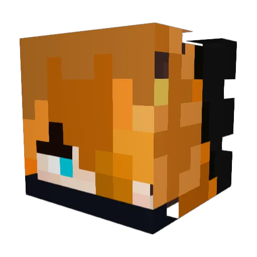 christian180610 Minecraft avatar head, 3D render
