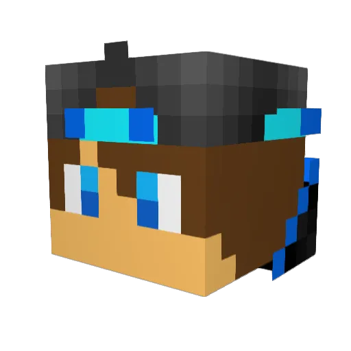 christian2004dk Minecraft avatar head, 3D render