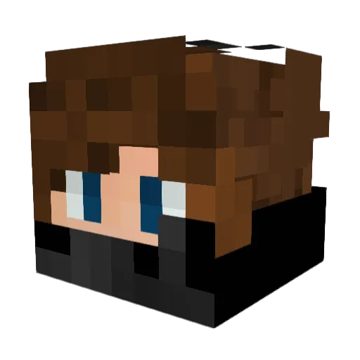 christian_hba Minecraft avatar head, 3D render