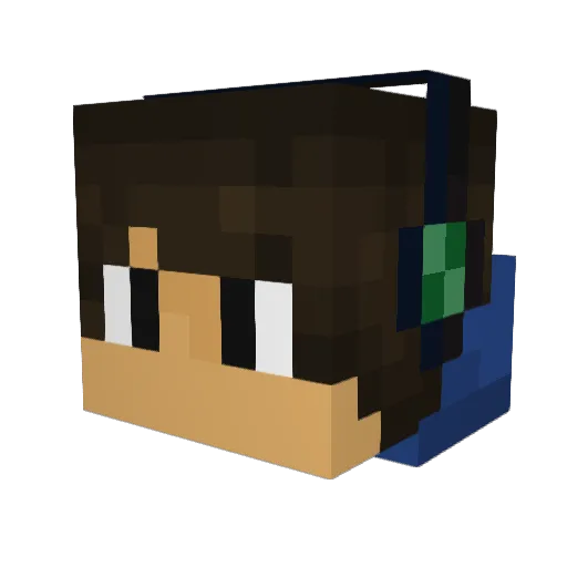 christiandc Minecraft avatar head, 3D render