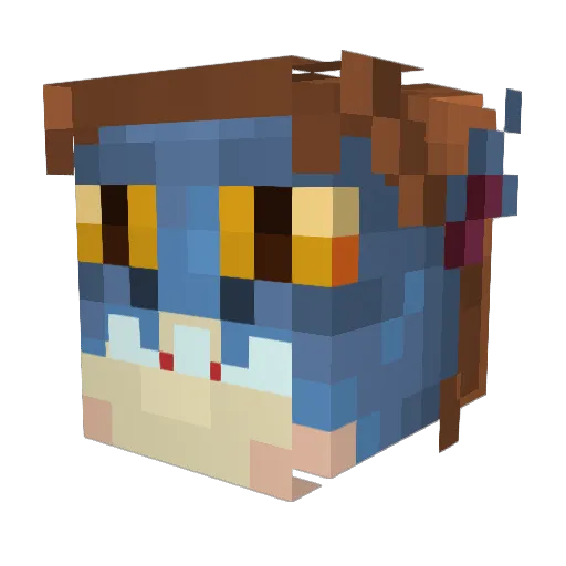 christiangrimes Minecraft avatar head, 3D render