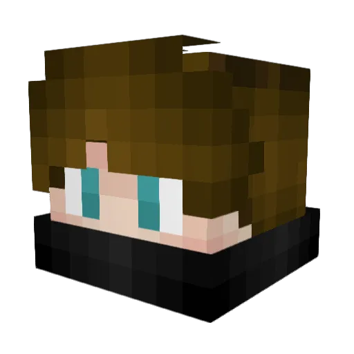 christianwinter Minecraft avatar head, 3D render