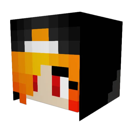 christina251 Minecraft avatar head, 3D render