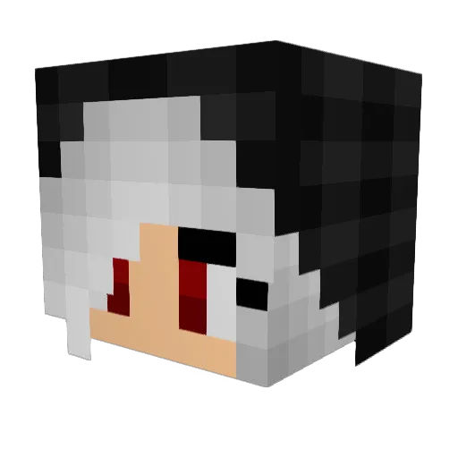 christina99 Minecraft avatar head, 3D render