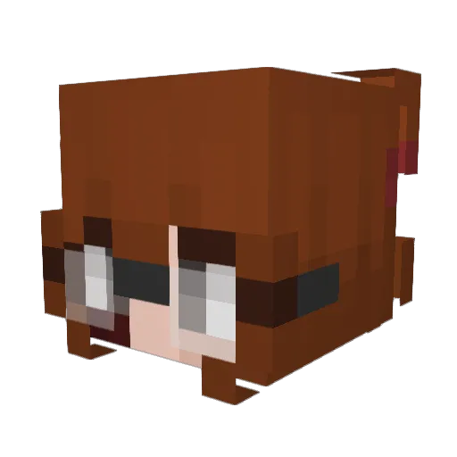 christina__ Minecraft avatar head, 3D render