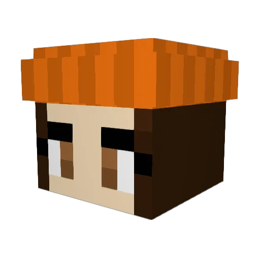 christinarrogers Minecraft avatar head, 3D render