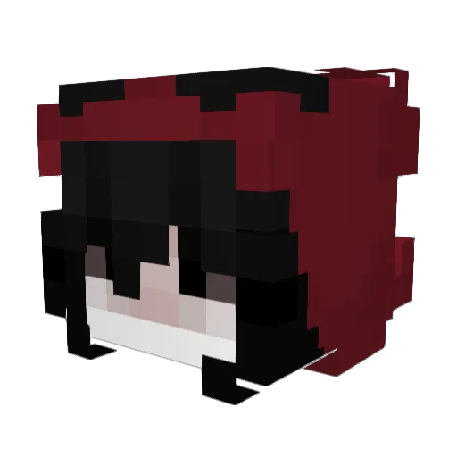 christinat69 Minecraft avatar head, 3D render