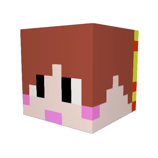 christjohn Minecraft avatar head, 3D render