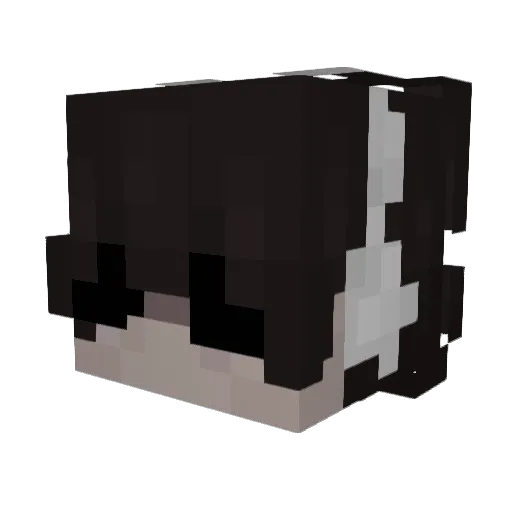 christmes Minecraft avatar head, 3D render