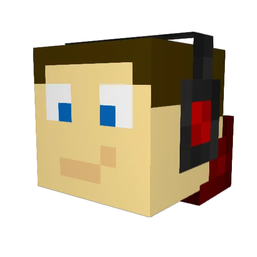 christo950 Minecraft avatar head, 3D render