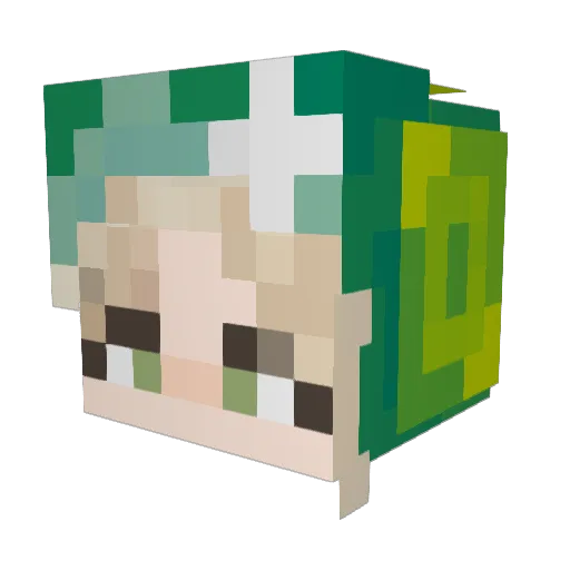 christoffelx Minecraft avatar head, 3D render