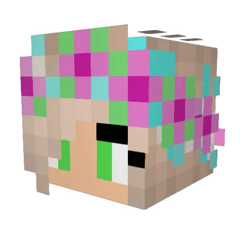 christosghost Minecraft avatar head, 3D render