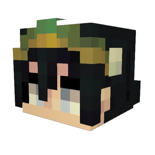christymw Minecraft avatar head, 3D render