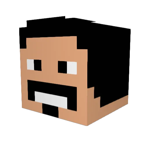 chrisv723 Minecraft avatar head, 3D render