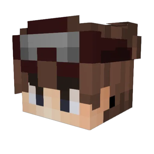 chrisy77 Minecraft avatar head, 3D render