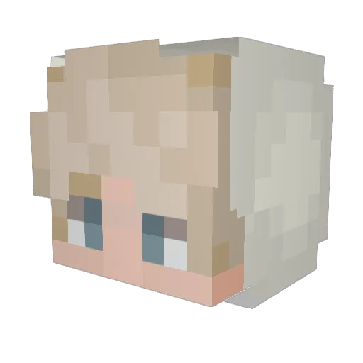 chrixsi Minecraft avatar head, 3D render