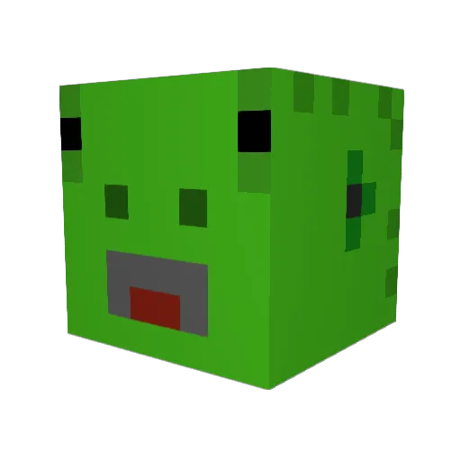 chriznb Minecraft avatar head, 3D render