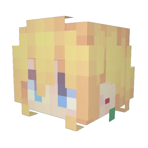chrizology Minecraft avatar head, 3D render