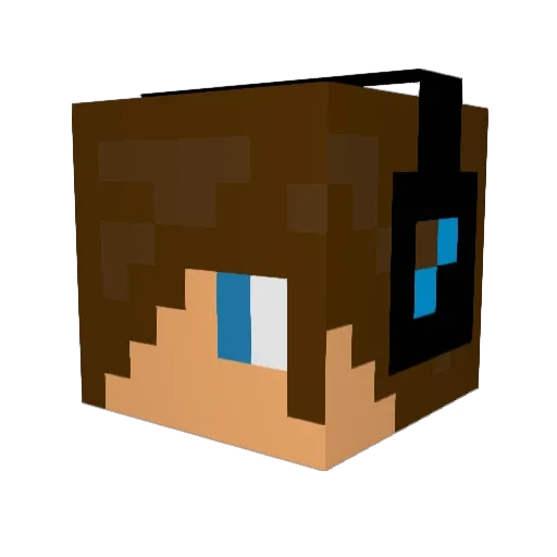 chrjacob Minecraft avatar head, 3D render