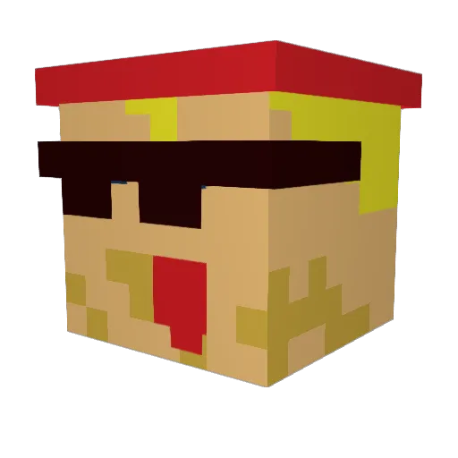 chrob1712 Minecraft avatar head, 3D render