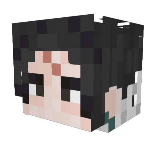 chrollol Minecraft avatar head, 3D render